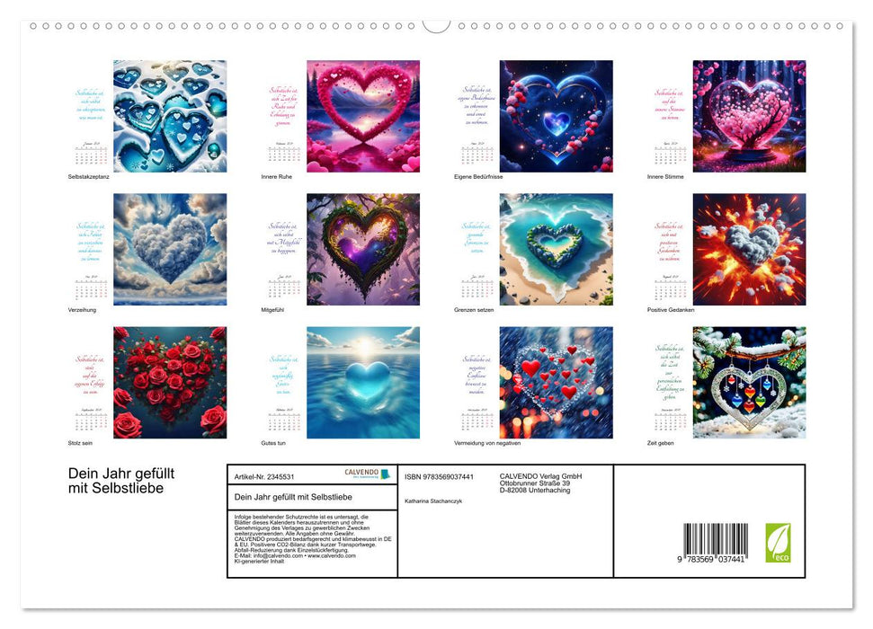 Dein Jahr gefüllt mit Selbstliebe (CALVENDO Premium Wandkalender 2027)