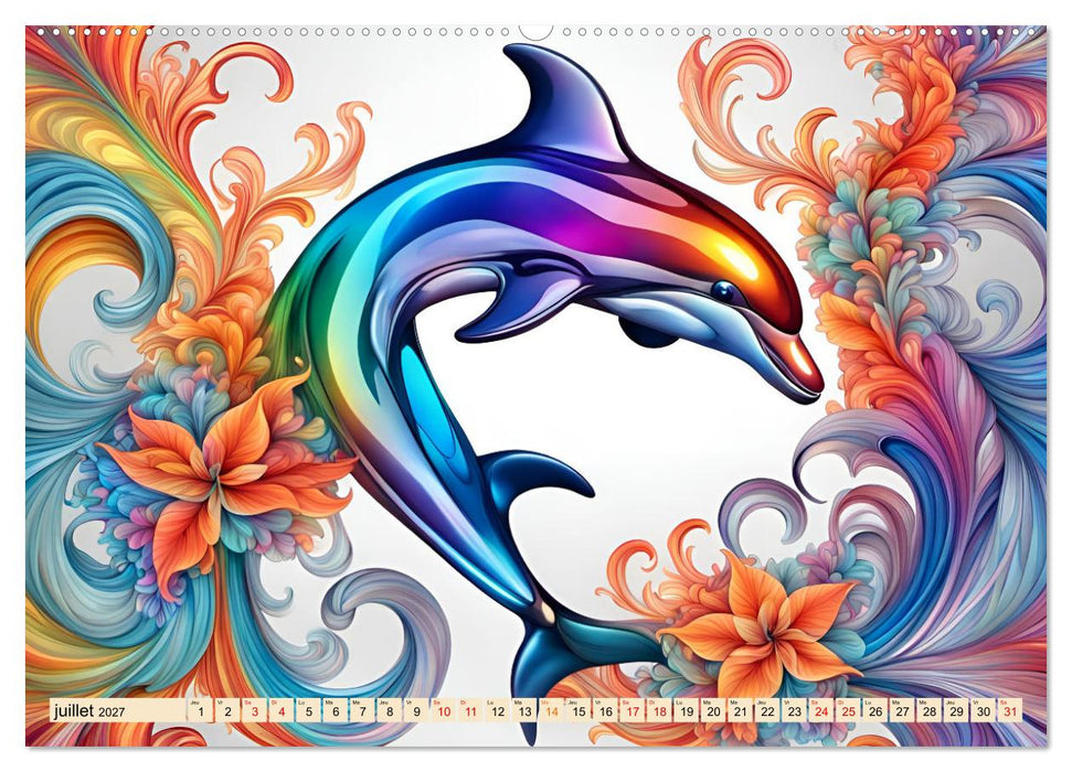Les fractales animales (CALVENDO Calendrier supérieur 2027)