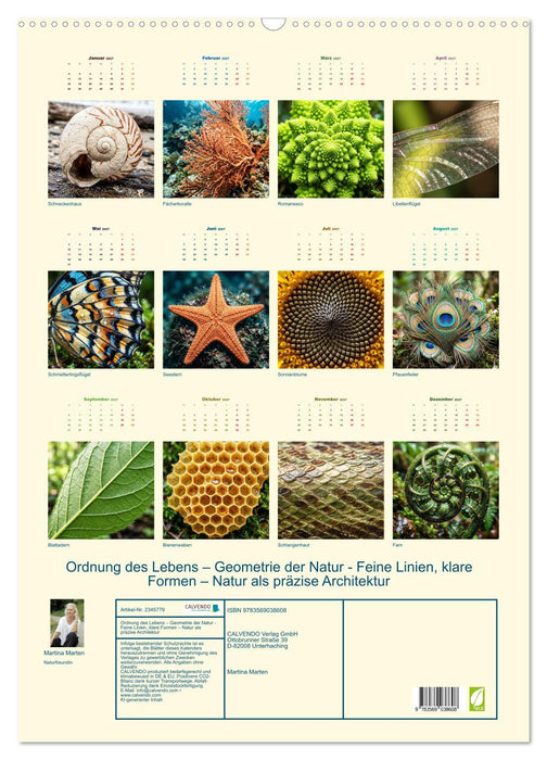 Ordnung des Lebens – Geometrie der Natur - Feine Linien, klare Formen – Natur als präzise Architektur (CALVENDO Wandkalender 2027)