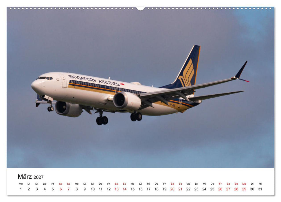 Singapore Airlines - Die ganze Flotte (CALVENDO Wandkalender 2027)