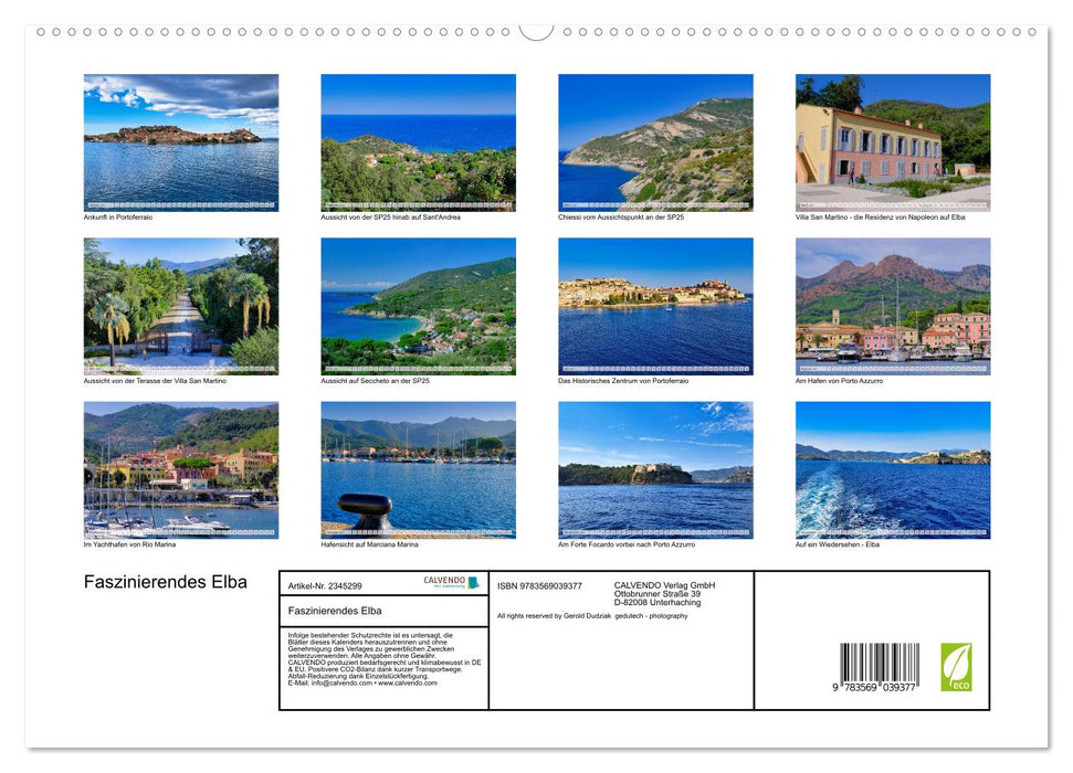 Faszinierendes Elba (CALVENDO Premium Wandkalender 2027)