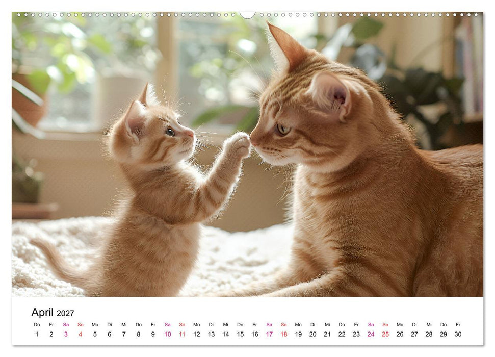 Katzenzauber - Samtpfoten im Jahreslauf (CALVENDO Wandkalender 2027)