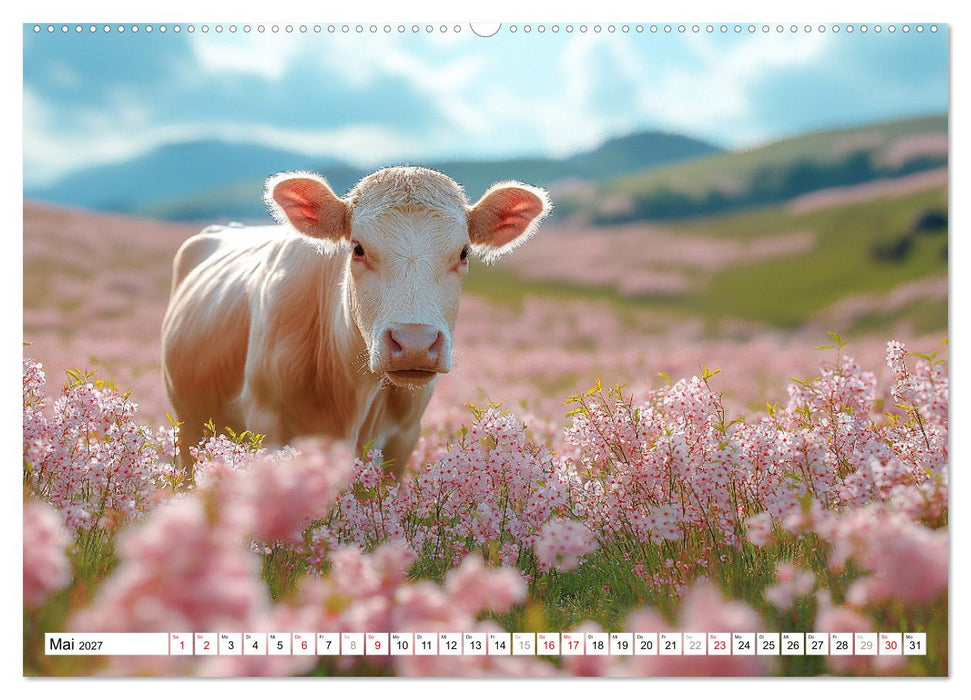 KÜHE AUF DER ALM – Der Kalender aus Bayern (CALVENDO Wandkalender 2027)
