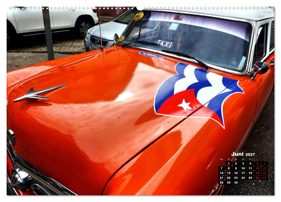 Bunte Vögel - Originelle Oldtimer in Havanna (CALVENDO Premium Wandkalender 2027)