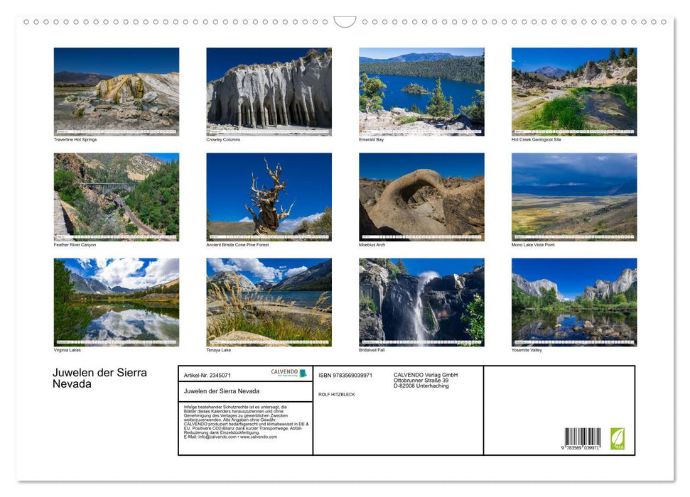 Juwelen der Sierra Nevada (CALVENDO Wandkalender 2027)
