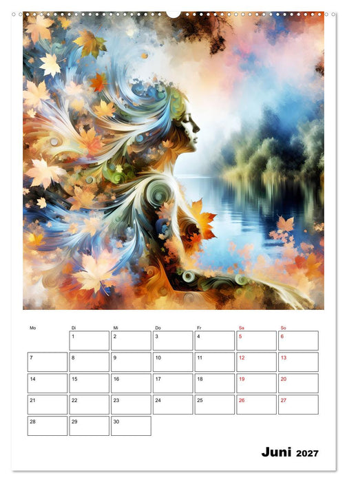 Blätter - Visionen (CALVENDO Premium Wandkalender 2027)
