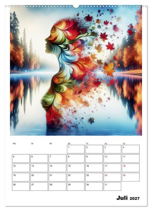 Blätter - Visionen (CALVENDO Premium Wandkalender 2027)