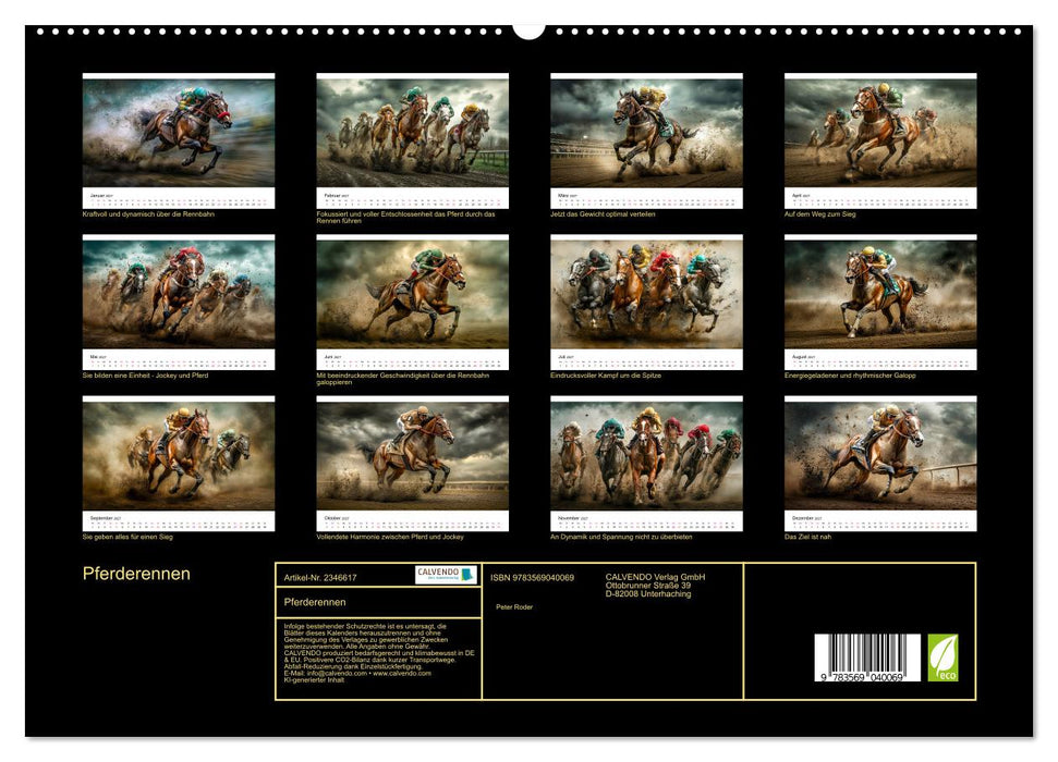 Pferderennen (CALVENDO Premium Wandkalender 2027)