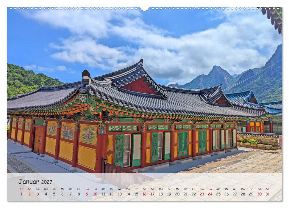 Zauberhaftes Südkorea Landschaften, Städte und Kultur (CALVENDO Wandkalender 2027)