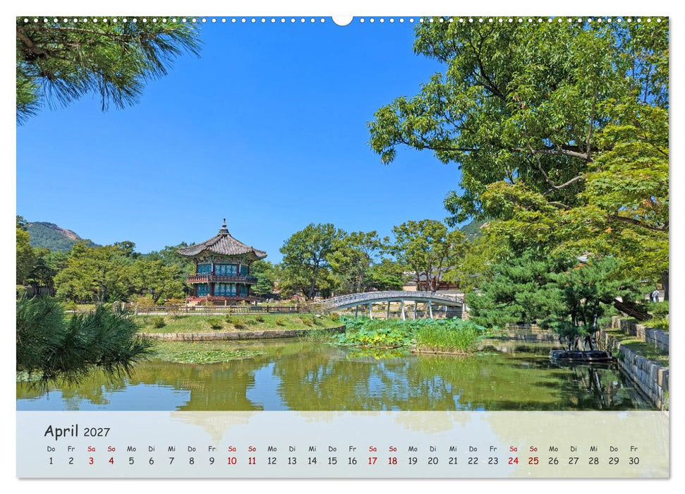Zauberhaftes Südkorea Landschaften, Städte und Kultur (CALVENDO Wandkalender 2027)