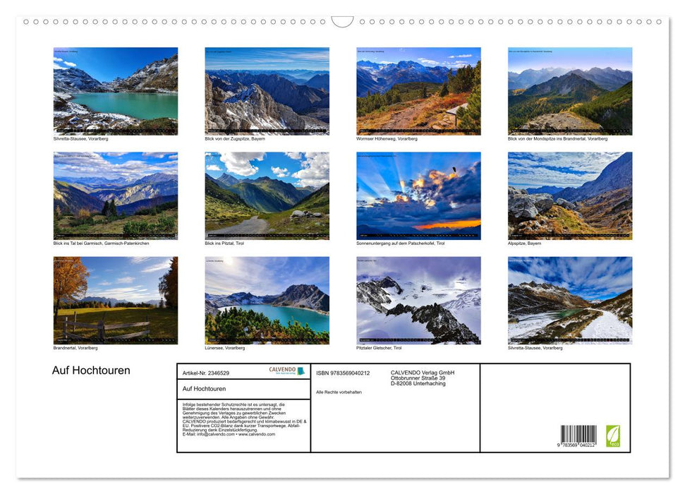 Auf Hochtouren (CALVENDO Wandkalender 2027)