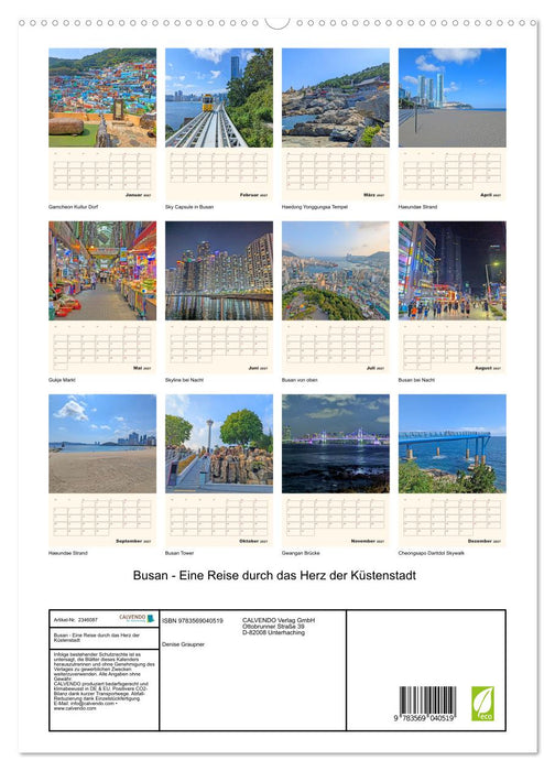 Busan - Eine Reise durch das Herz der Küstenstadt (CALVENDO Premium Wandkalender 2027)