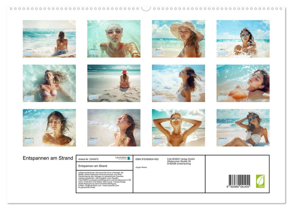 Entspannen am Strand (CALVENDO Premium Wandkalender 2027)