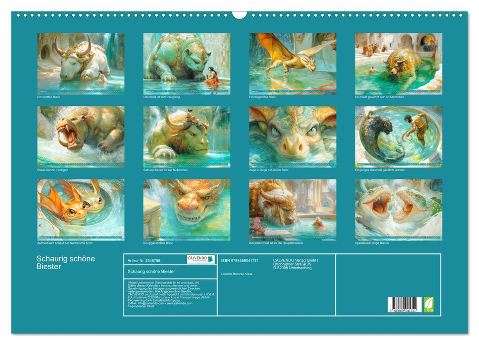Schaurig schöne Biester (CALVENDO Wandkalender 2027)