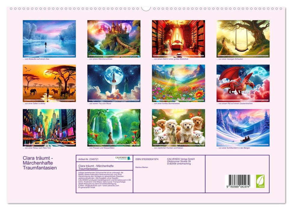 Clara träumt - Märchenhafte Traumfantasien (CALVENDO Premium Wandkalender 2027)