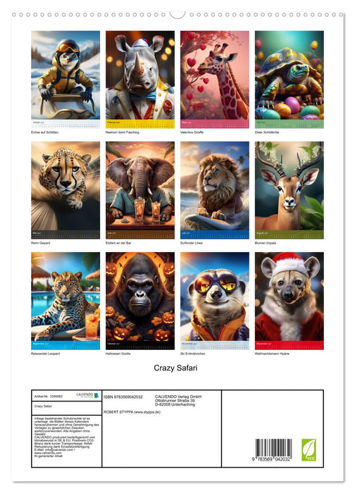 Crazy Safari (CALVENDO Premium Wandkalender 2027)
