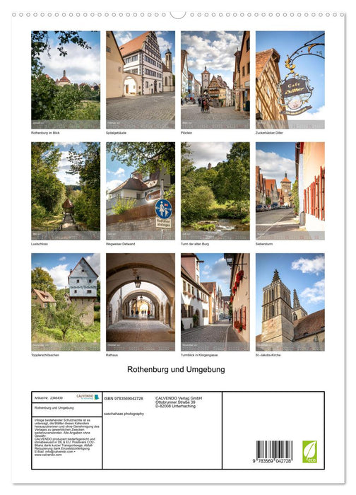 Rothenburg und Umgebung (CALVENDO Premium Wandkalender 2027)