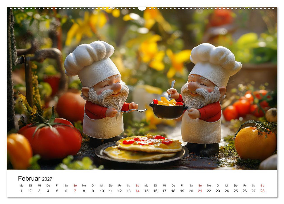 Berufe der Gartenzwerge (CALVENDO Premium Wandkalender 2027)