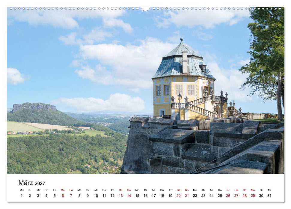 Bergfestung Königstein (CALVENDO Wandkalender 2027)