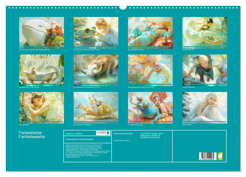 Fantastische Fantasiewerke (CALVENDO Wandkalender 2027)