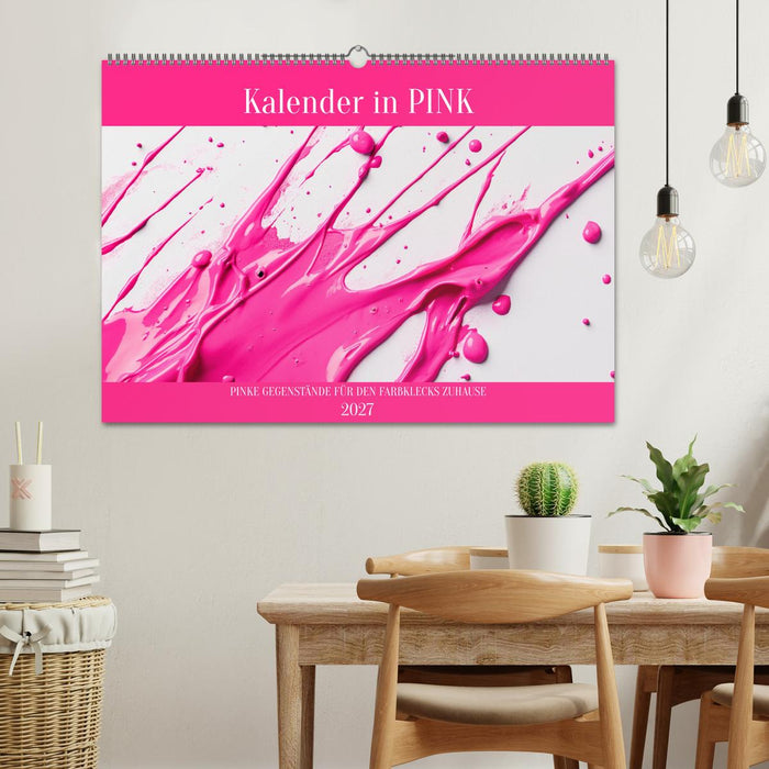 Kalender in PINK (CALVENDO Wandkalender 2027)