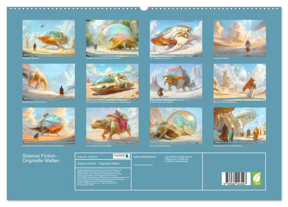 Science Fiction - Originelle Welten (CALVENDO Premium Wandkalender 2027)