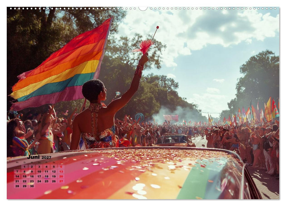 LGBTQ Pride - Regenbogenzeit, der Kalender für Vielfalt und Liebe (CALVENDO Premium Wandkalender 2027)