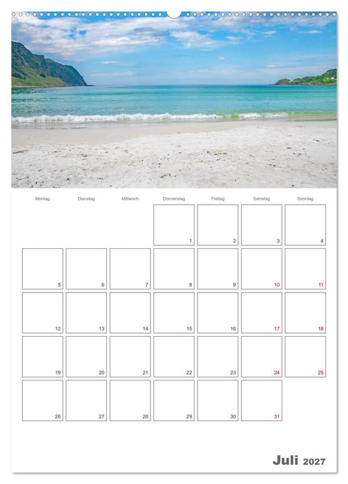 Norwegen - Reiseplaner (CALVENDO Premium Wandkalender 2027)