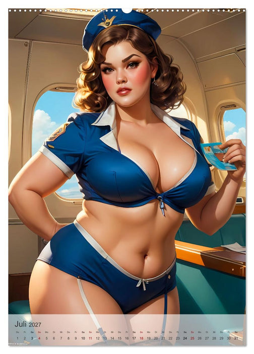 Pin-up Girls - Dralle Schönheiten (CALVENDO Premium Wandkalender 2027)