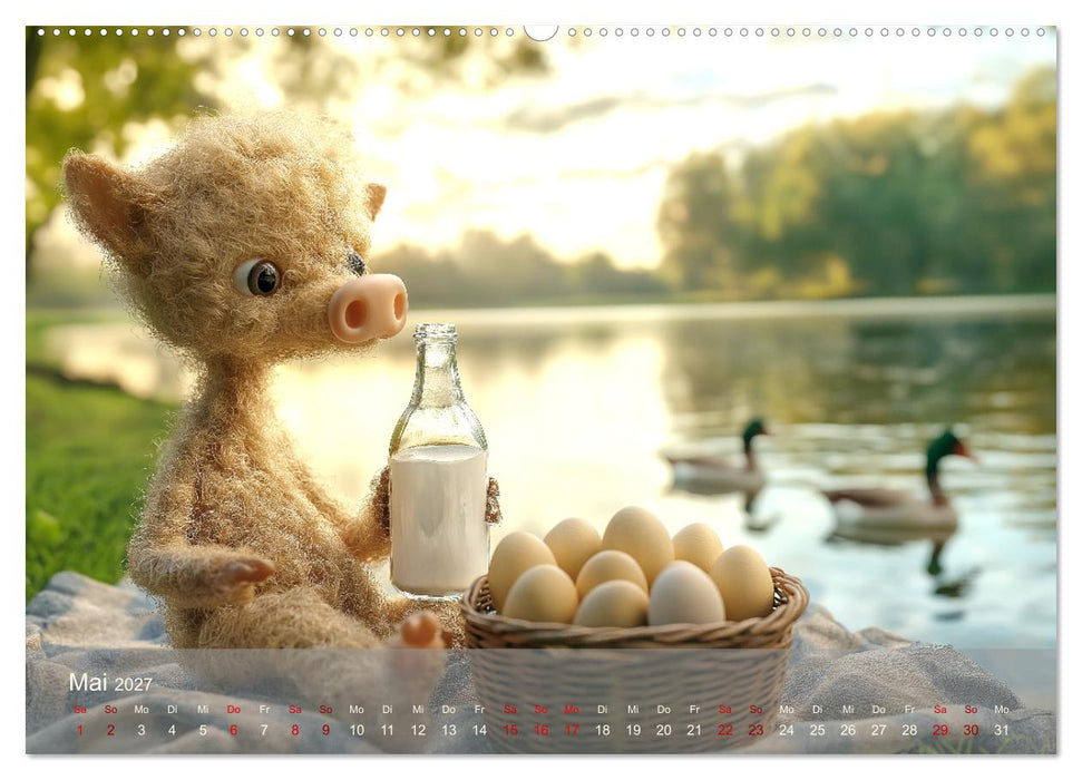 Eierlegende Wollmilchsau – der lustige Kalender mit Fabelwesen (CALVENDO Premium Wandkalender 2027)