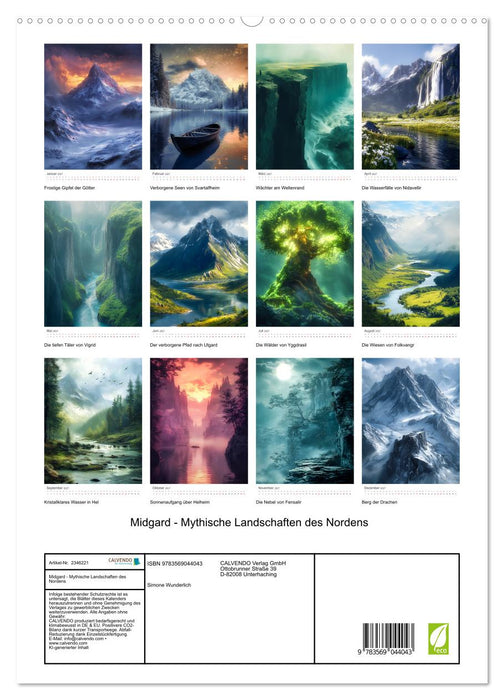 Midgard - Mythische Landschaften des Nordens (CALVENDO Premium Wandkalender 2027)