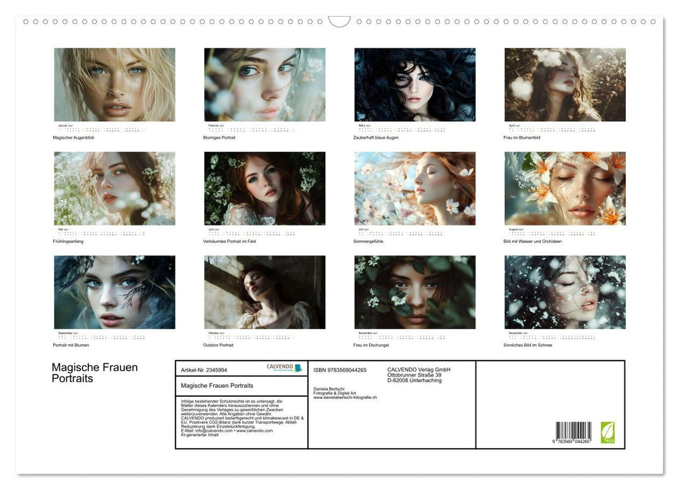 Magische Frauen Portraits (CALVENDO Wandkalender 2027)