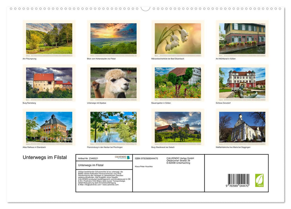 Unterwegs im Filstal (CALVENDO Premium Wandkalender 2027)