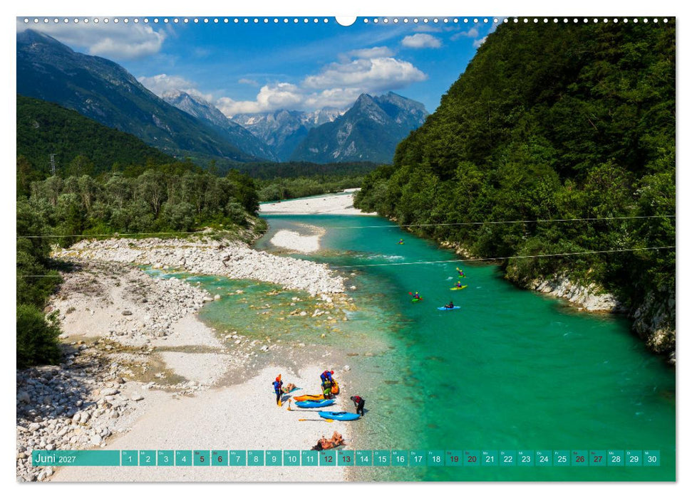 Reise durch das Soca-Tal - Unterwegs im schönen Slowenien (CALVENDO Wandkalender 2027)