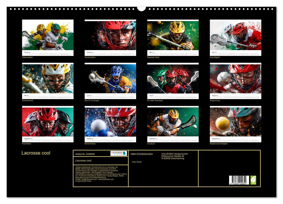Lacrosse cool (CALVENDO Wandkalender 2027)