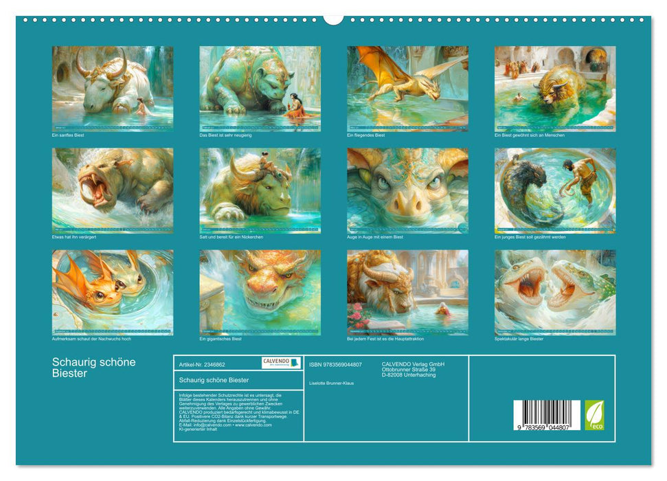 Schaurig schöne Biester (CALVENDO Premium Wandkalender 2027)