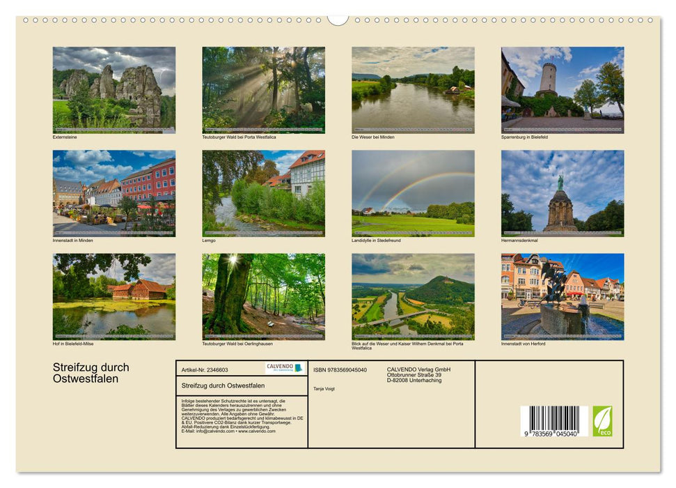 Streifzug durch Ostwestfalen (CALVENDO Premium Wandkalender 2027)