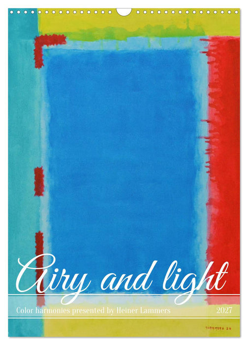 Airy and light color harmonies (CALVENDO Monthly Calendar 2027)
