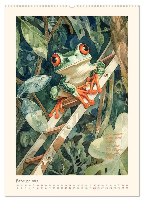 Liebenswerte Tierillustrationen (CALVENDO Premium Wandkalender 2027)