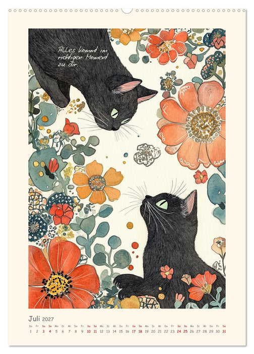 Liebenswerte Tierillustrationen (CALVENDO Premium Wandkalender 2027)