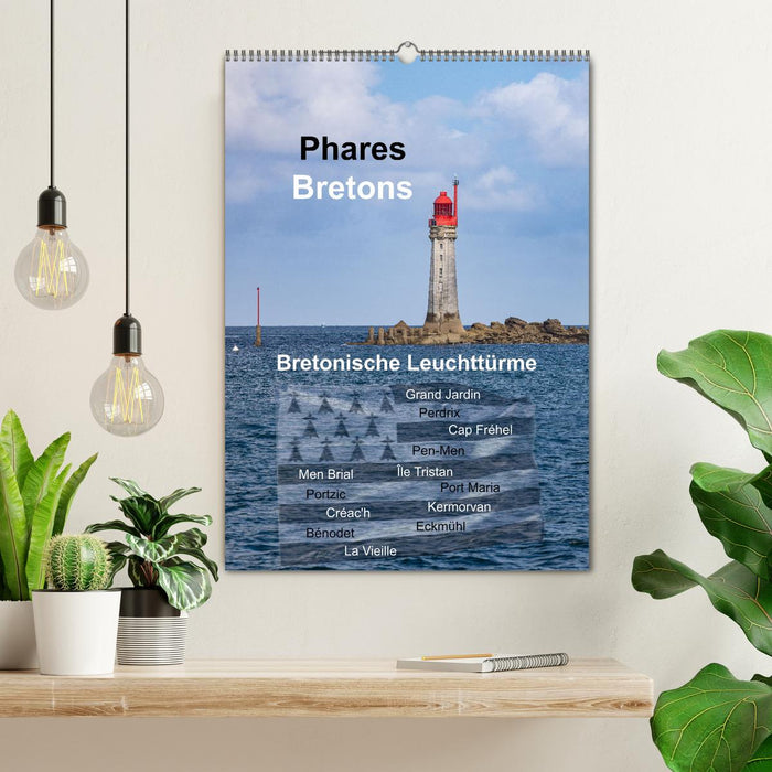 Phares Bretons Bretonische Leuchttürme (CALVENDO Wandkalender 2027)