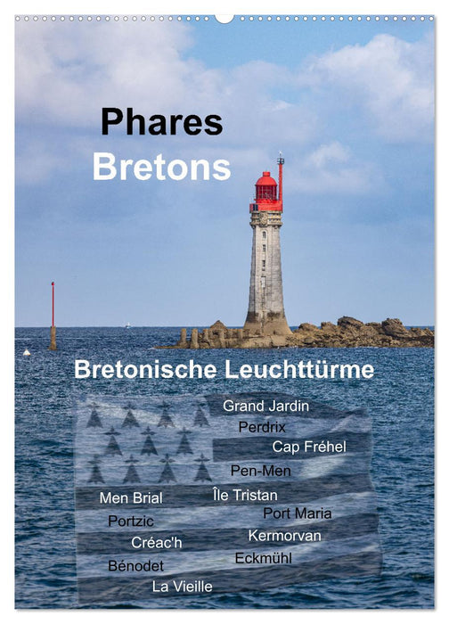 Phares Bretons Bretonische Leuchttürme (CALVENDO Wandkalender 2027)