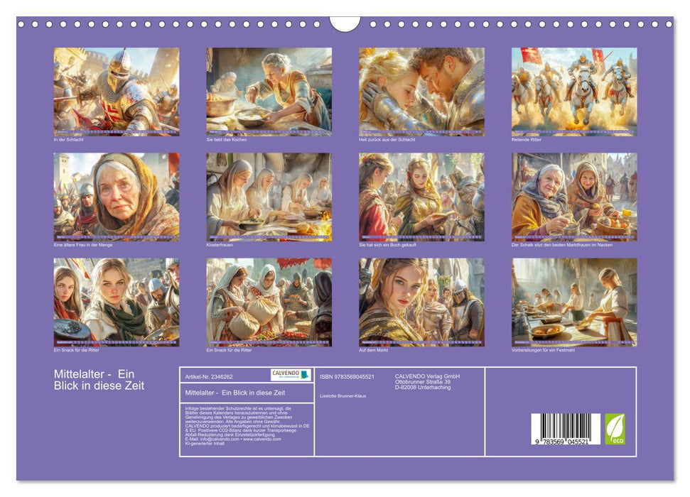Mittelalter - Ein Blick in diese Zeit (CALVENDO Wandkalender 2027)