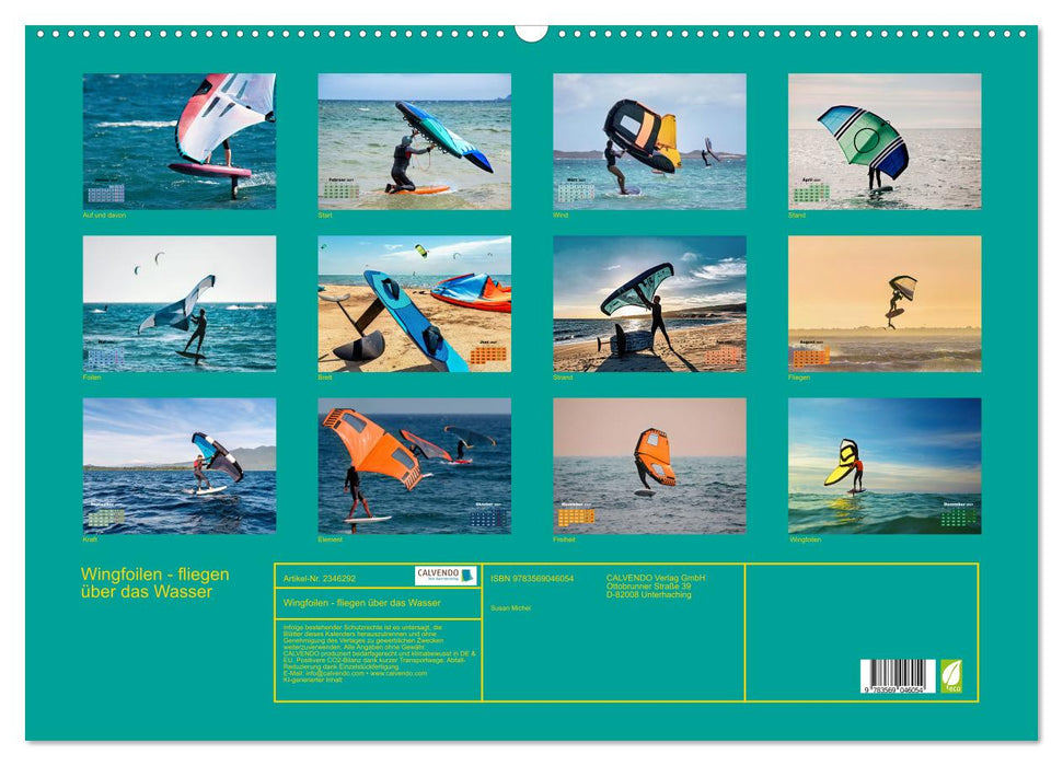 Wingfoilen - fliegen über das Wasser (CALVENDO Wandkalender 2027)
