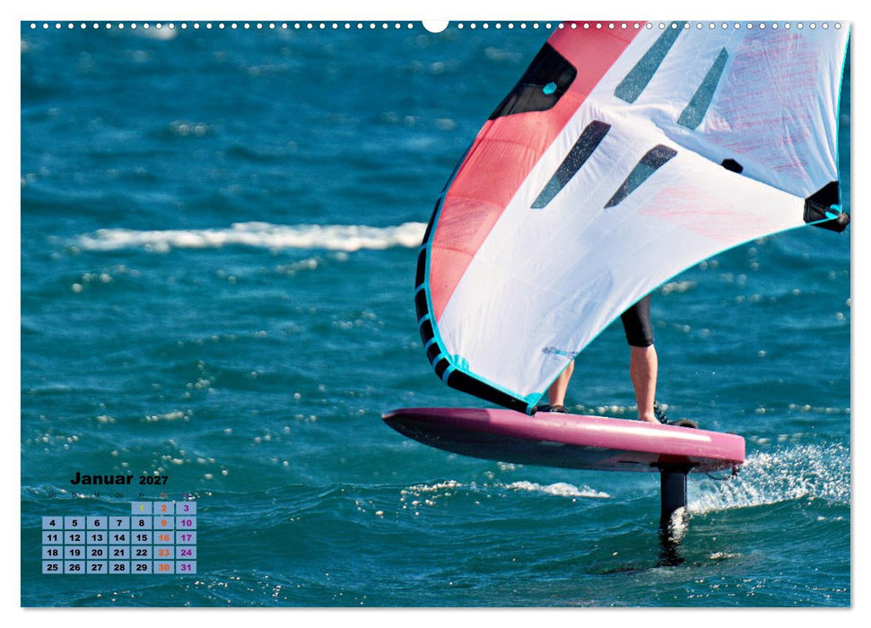 Wingfoilen - fliegen über das Wasser (CALVENDO Wandkalender 2027)