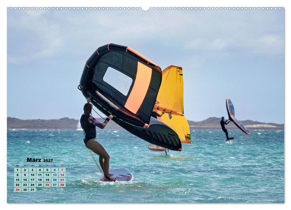 Wingfoilen - fliegen über das Wasser (CALVENDO Wandkalender 2027)
