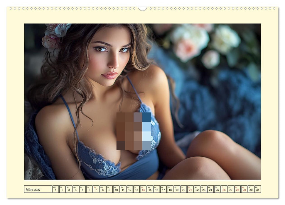 Sinnlich in Dessous. Die Kunst der verführerischen Eleganz (CALVENDO Premium Wandkalender 2027)