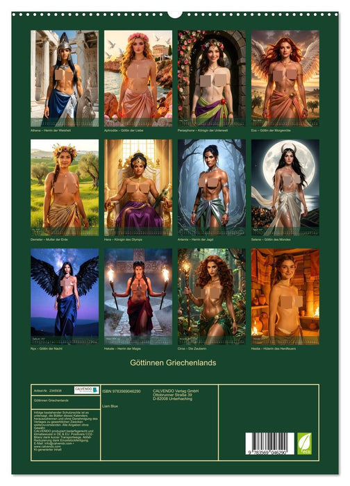 Göttinnen Griechenlands (CALVENDO Premium Wandkalender 2027)