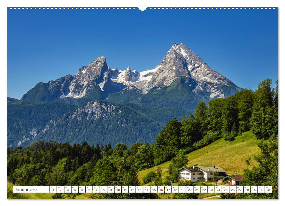 Bayern - Seen, Berge, Landschaft (CALVENDO Wandkalender 2027)
