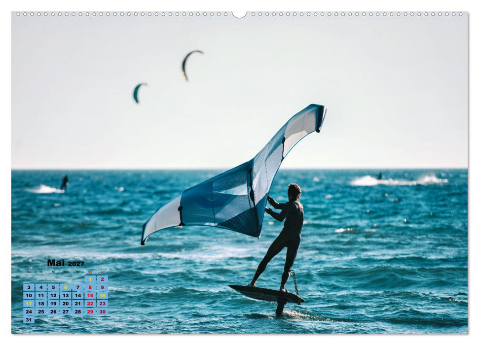 Wingfoilen - fliegen über das Wasser (CALVENDO Premium Wandkalender 2027)
